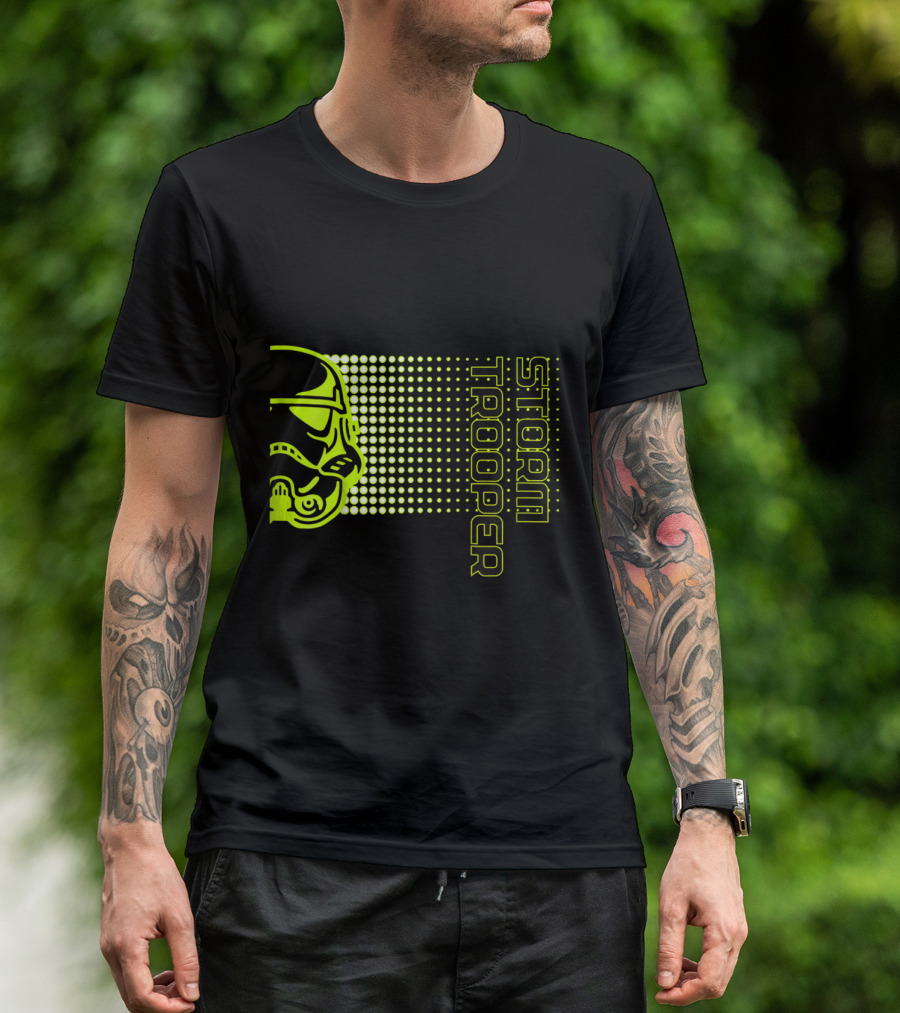 Kids Star Wars Storm Trooper Neon Dot Fade T-Shirt