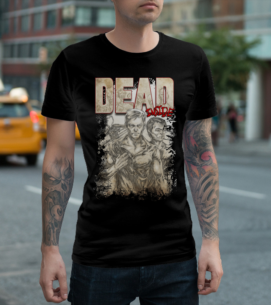 DEAD Inside Sketch Style Gritty Duo T-Shirt
