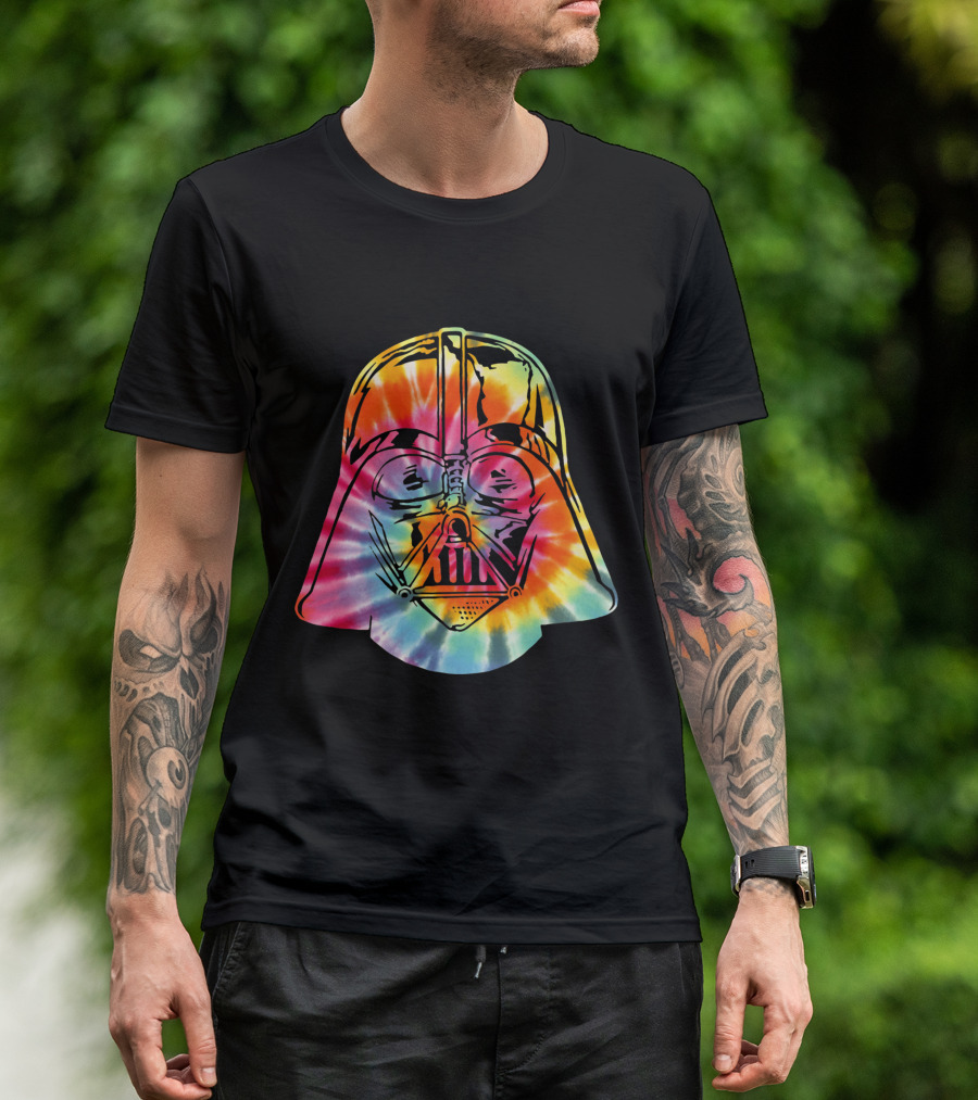 Darth Vader Rainbow Tie Dye Jedi T-Shirt
