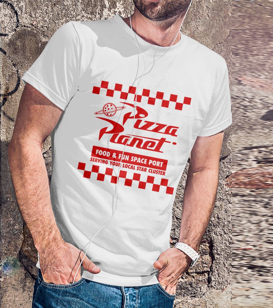 Pizza Planet Disney Pixar Food And Fun Space Port Serving Your Local Star Cluster T-Shirt