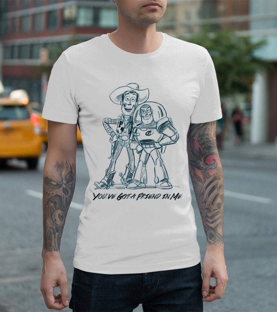 You've Got a Friend in Me Sketch Woody and Buzz T-Shirt