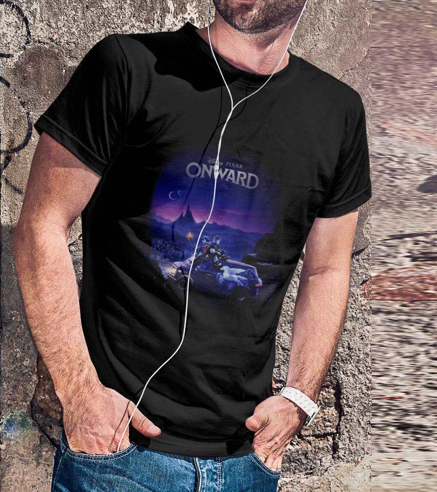 Disney Pixar Onward Ian And Barley Road Trip Scene T-Shirt