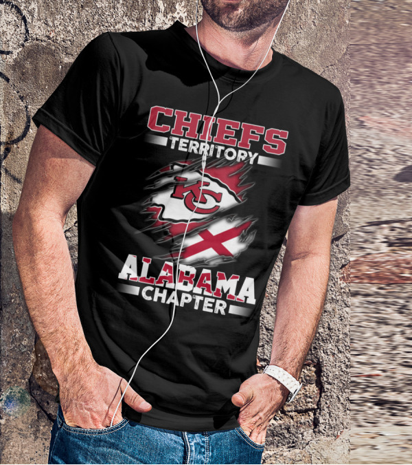 Chiefs Territory Alabama Chapter Kc Team Fan Support T-Shirt
