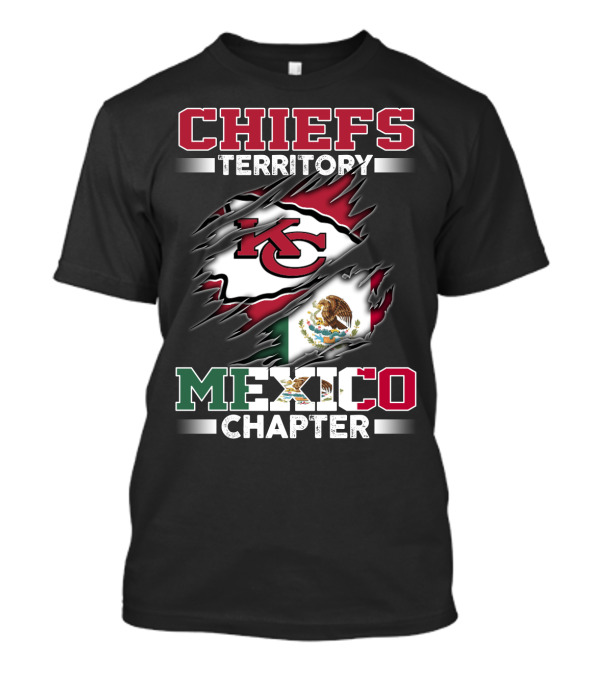 CHIEFS TERRITORY MEXICO CHAPTER KC FLAG T-Shirt