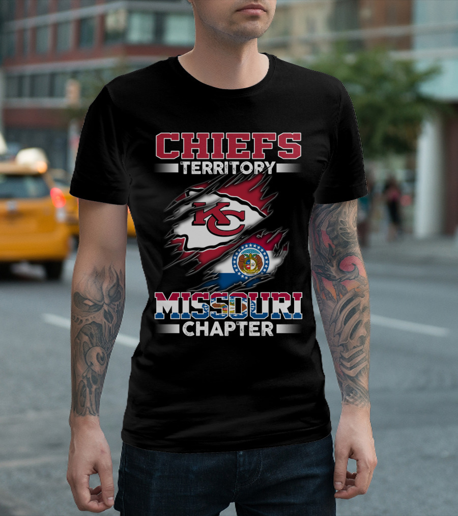 CHIEFS TERRITORY MISSOURI CHAPTER KC FLAG T-Shirt