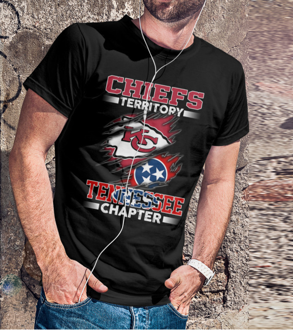 CHIEFS TERRITORY TENNESSEE CHAPTER KC Logo Star Emblem T-Shirt