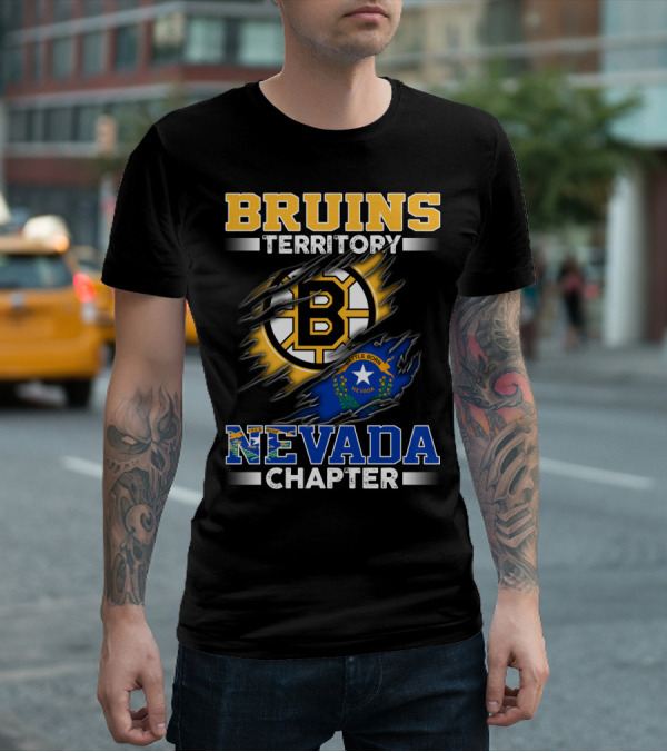 BRUINS Territory Nevada Chapter Battle Born Flag T-Shirt