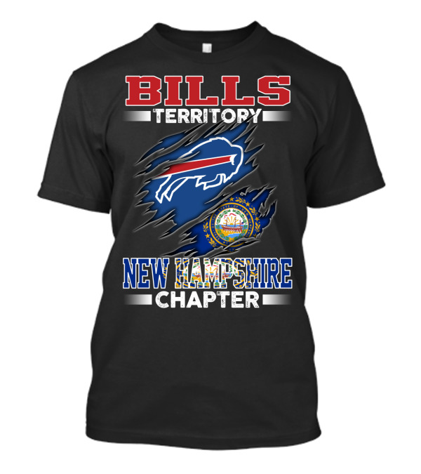 BILLS Territory New Hampshire Chapter Buffalo Football Logo And State Seal T-Shirt