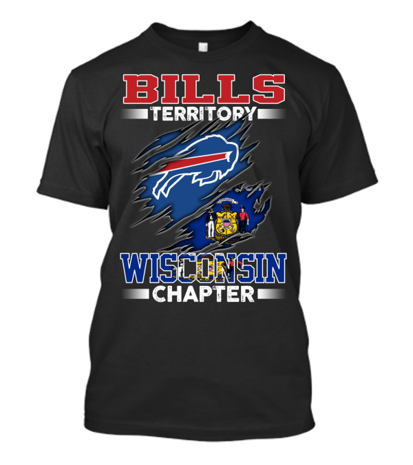 BILLS TERRITORY WISCONSIN CHAPTER Buffalo Bills Wisconsin State T-Shirt