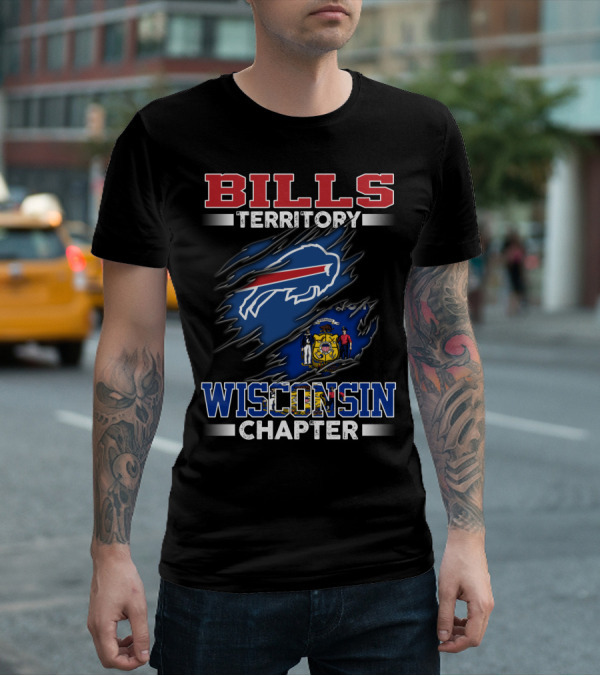 BILLS TERRITORY WISCONSIN CHAPTER Buffalo Bills Wisconsin State T-Shirt