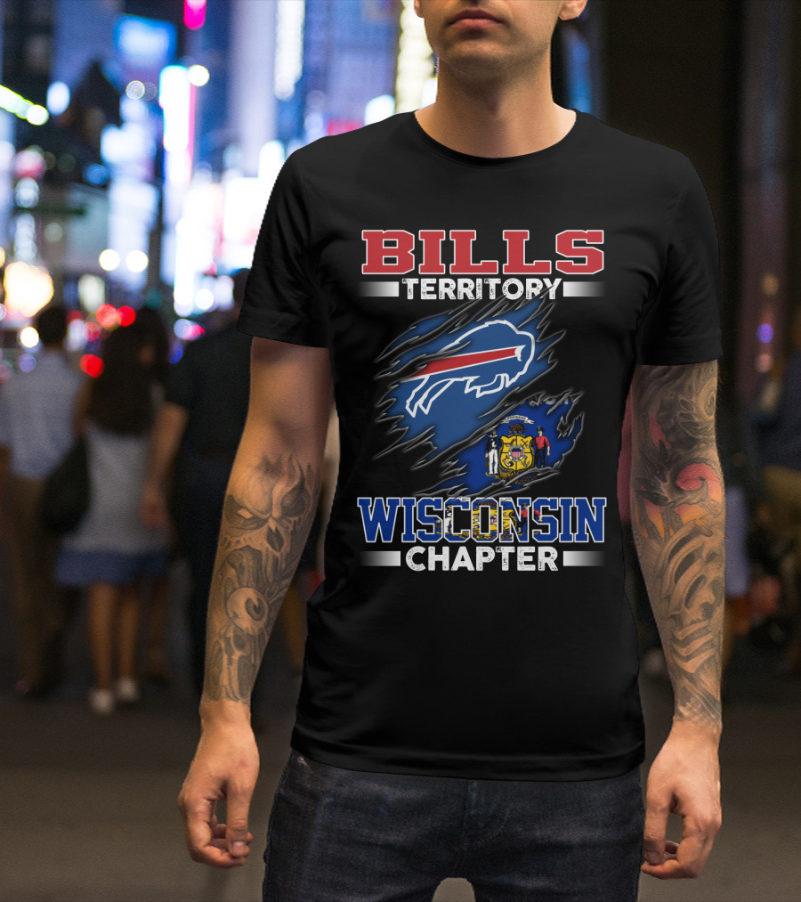 BILLS TERRITORY WISCONSIN CHAPTER Buffalo Bills Wisconsin State T-Shirt