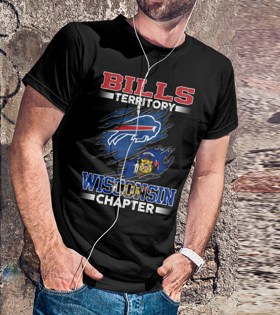 BILLS TERRITORY WISCONSIN CHAPTER Buffalo Bills Wisconsin State T-Shirt