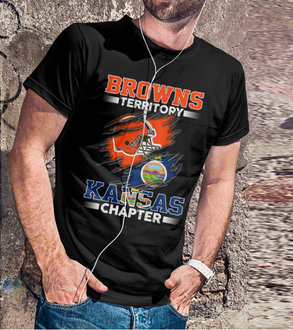 BROWNS Territory Kansas Chapter Helmet T-Shirt
