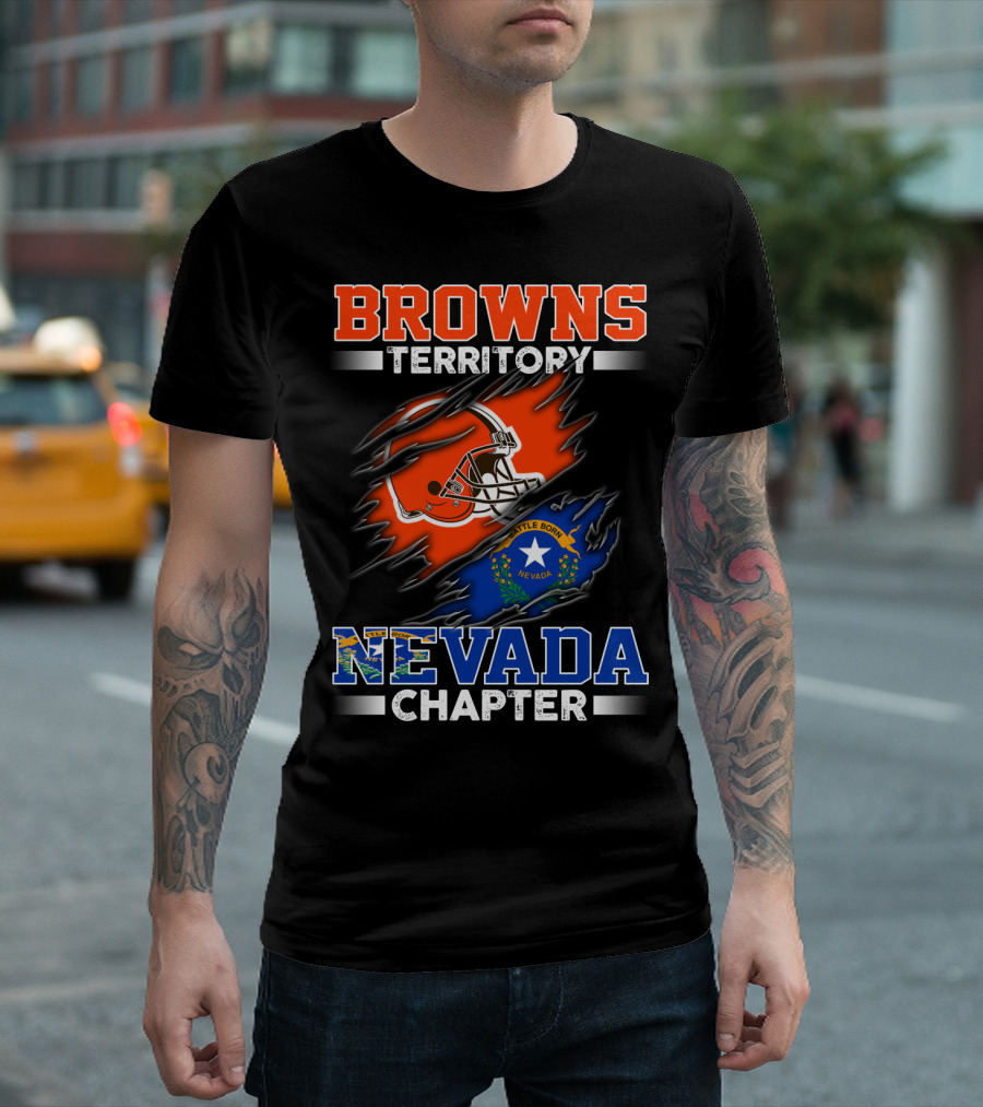 BROWNS TERRITORY NEVADA CHAPTER BATTLE BORN NEVADA T-Shirt