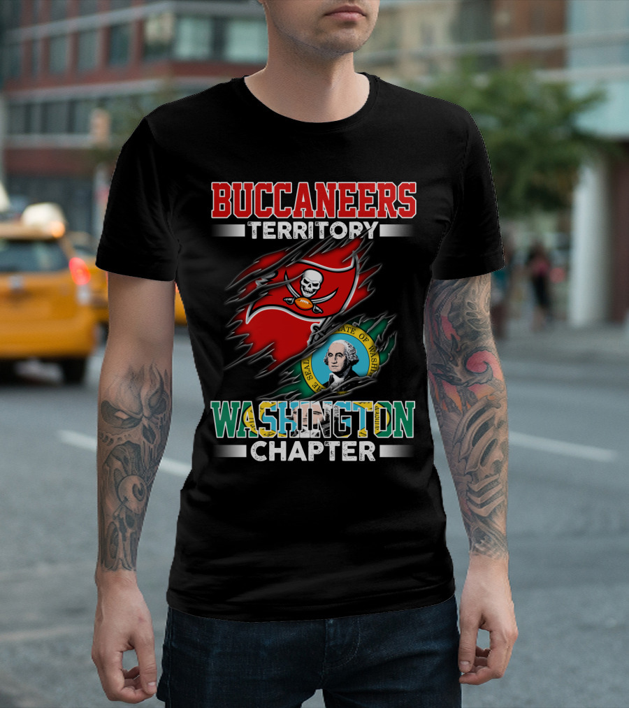 BUCCANEERS TERRITORY WASHINGTON CHAPTER THE SEAL OF THE STATE OF WASHINGTON T-Shirt