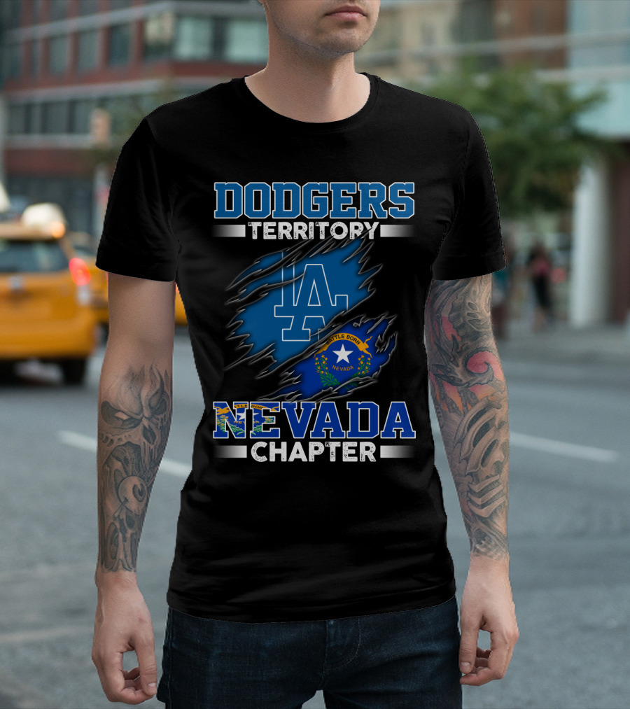 DODGERS TERRITORY LA NEVADA CHAPTER BATTLE BORN T-Shirt