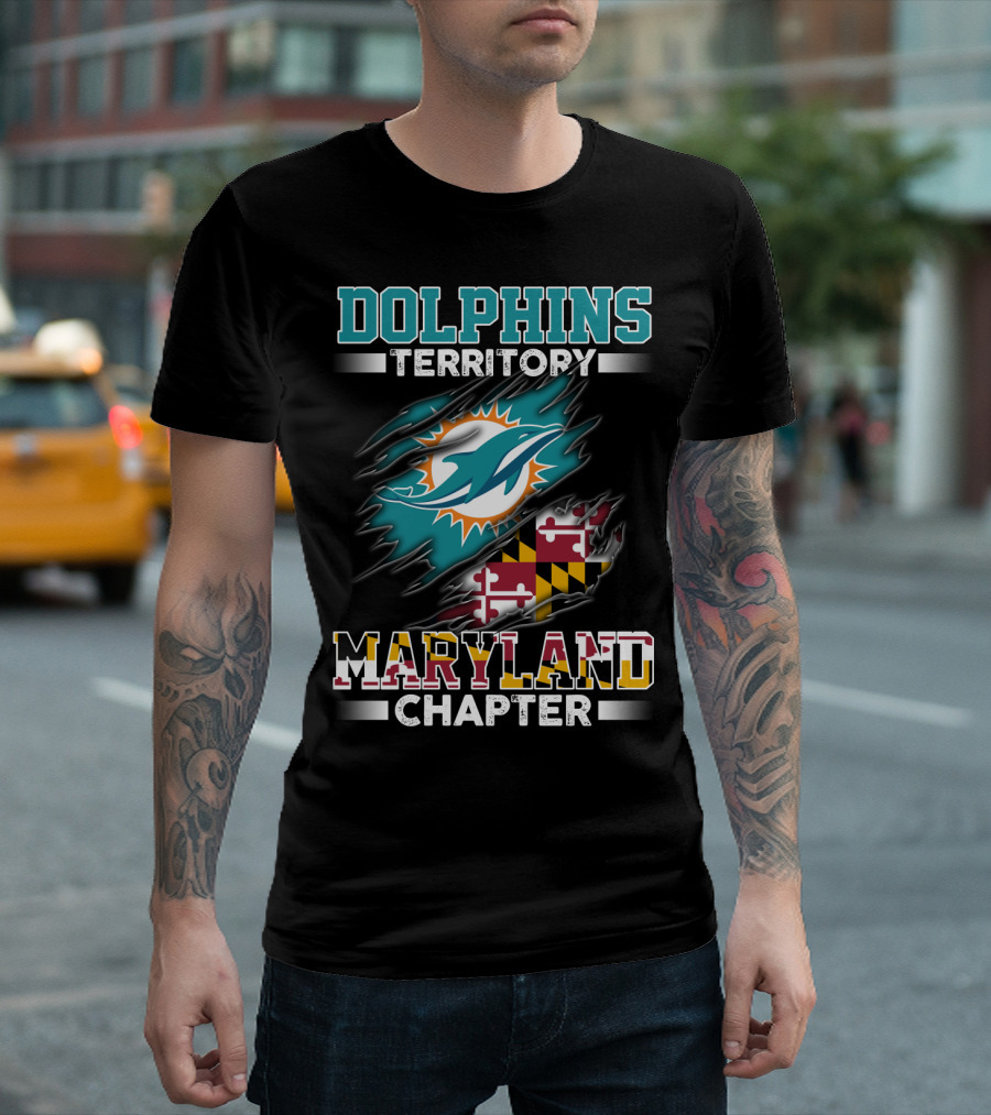 Dolphins Territory Maryland Chapter Miami Dolphins T-Shirt