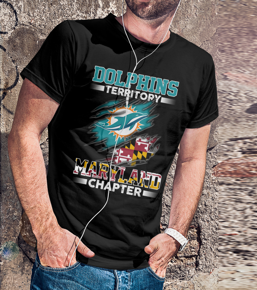 Dolphins Territory Maryland Chapter Miami Dolphins T-Shirt