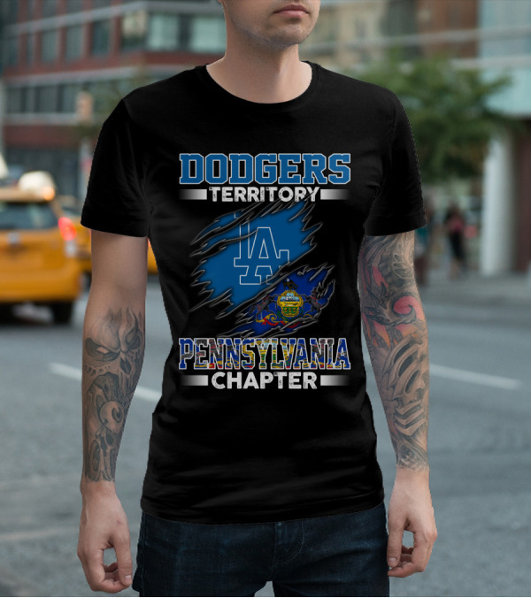 Dodgers Territory LA Logo Pennsylvania Chapter T-Shirt