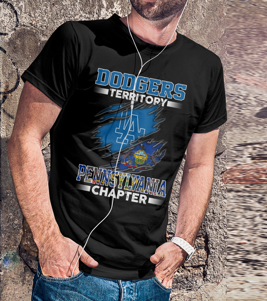 Dodgers Territory LA Logo Pennsylvania Chapter T-Shirt