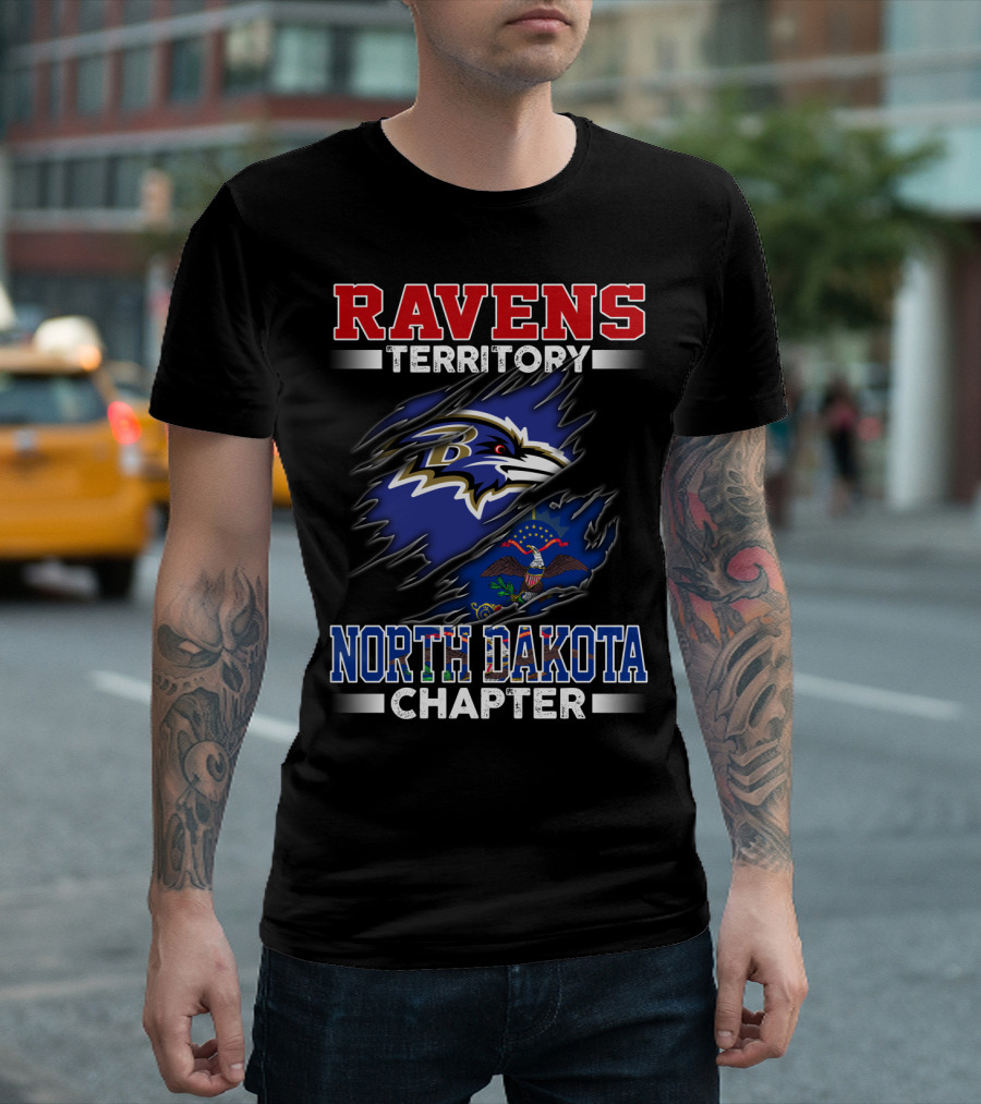 Ravens Territory North Dakota Chapter Ravens T-Shirt
