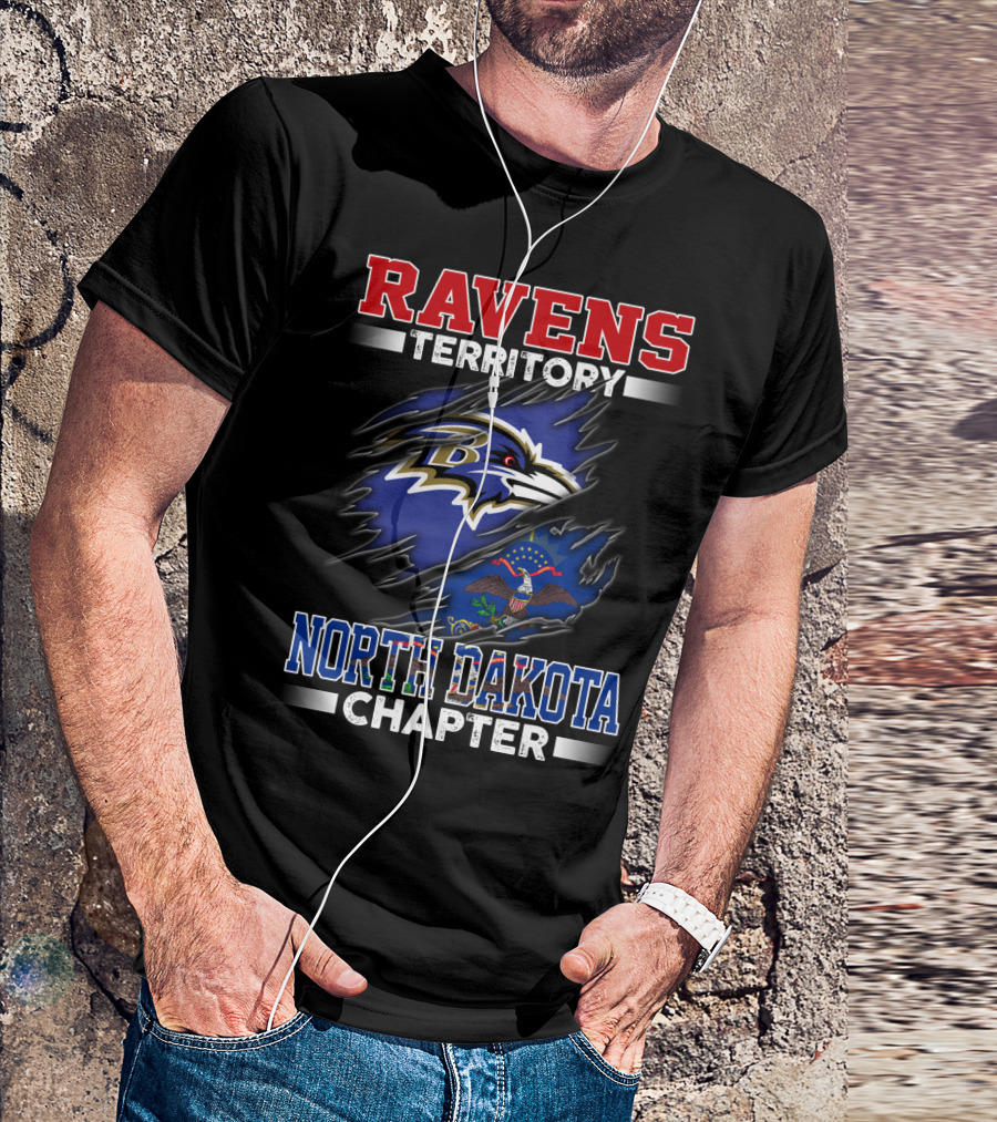 Ravens Territory North Dakota Chapter Ravens T-Shirt