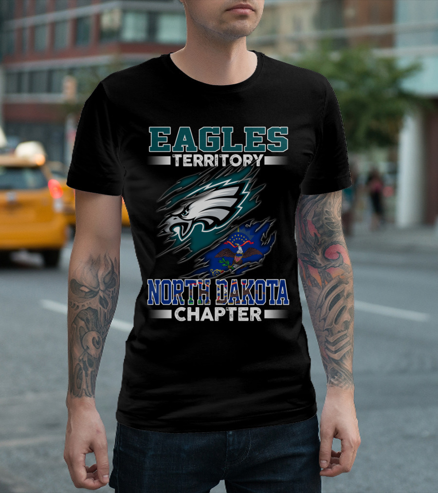 Eagles Territory North Dakota Chapter Flag T-Shirt