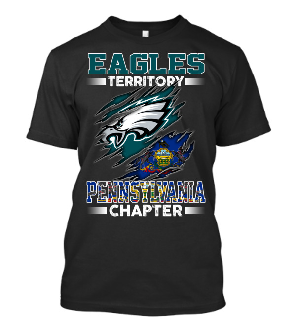 Eagles Territory Pennsylvania Chapter Logo With State T-Shirt