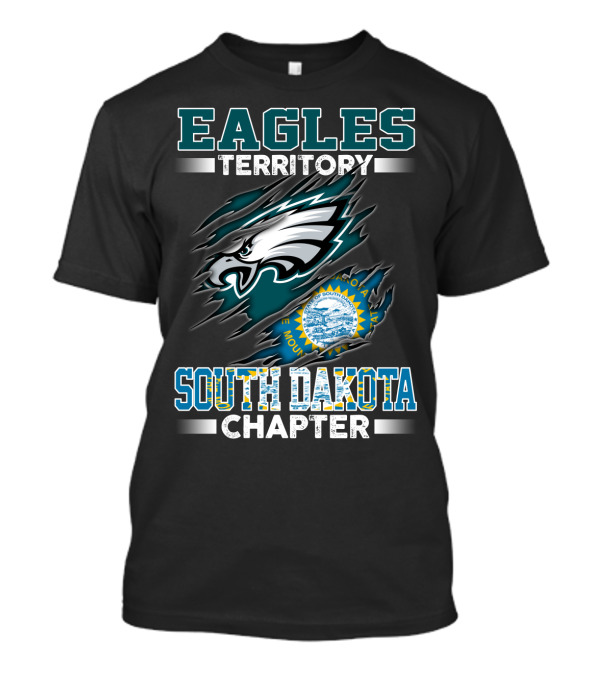 Eagles Territory South Dakota Chapter Philadelphia Logo State Seal T-Shirt