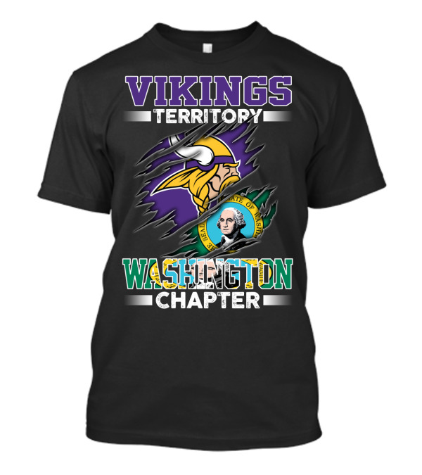 Vikings Territory Washington Chapter Seal Of Washington T-Shirt