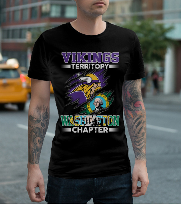 Vikings Territory Washington Chapter Seal Of Washington T-Shirt