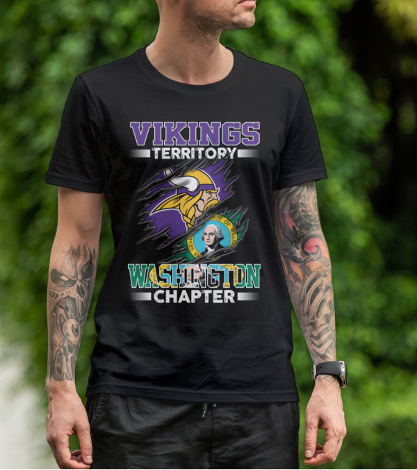 Vikings Territory Washington Chapter Seal Of Washington T-Shirt
