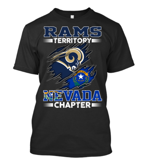Rams Territory Nevada Chapter Battle Born Flag T-Shirt
