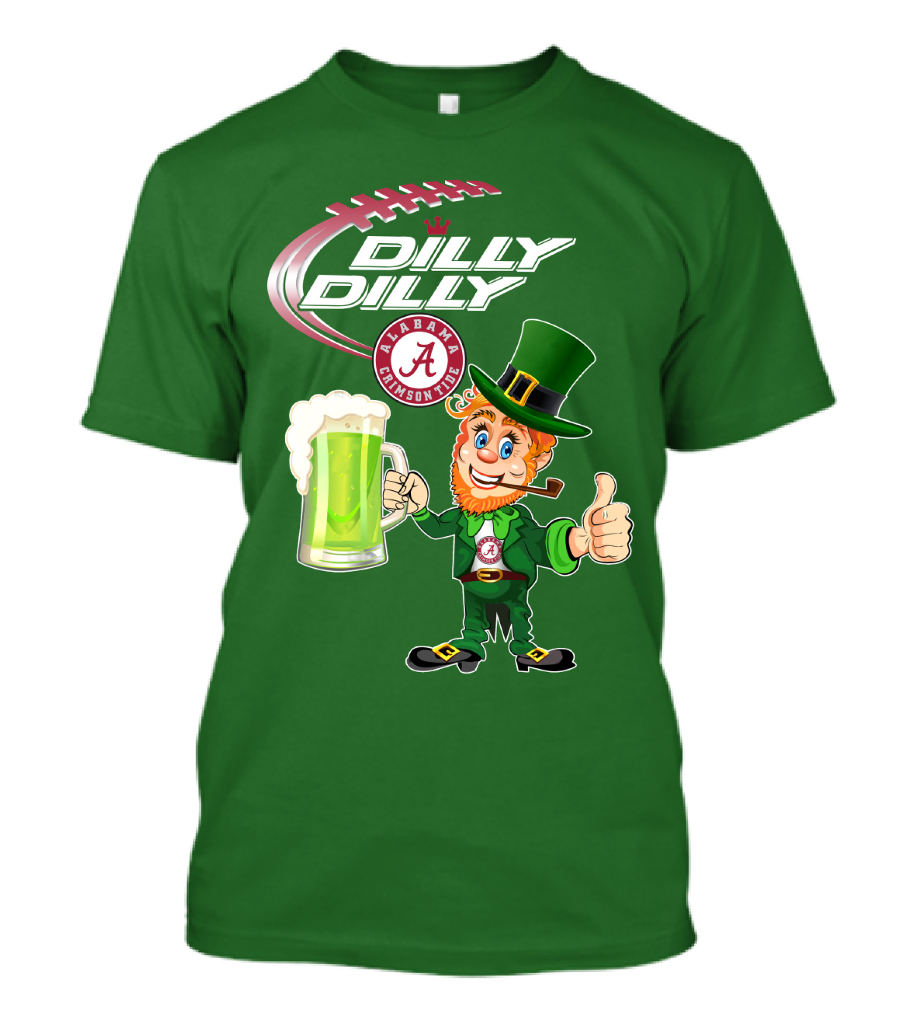 Alabama Crimson Tide Dilly Dilly Football Leprechaun T-Shirt