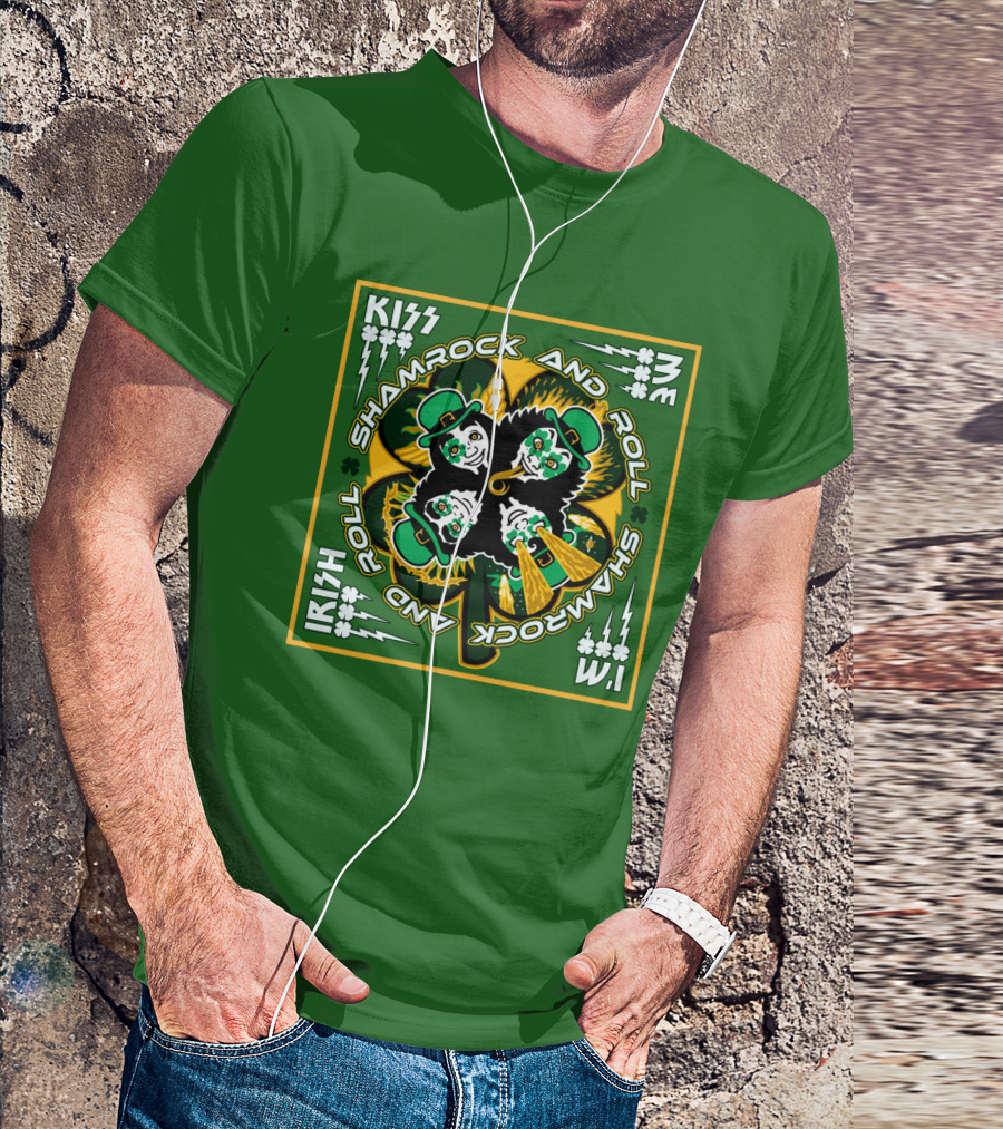 Kiss Irish Shamrock And Roll T-Shirt