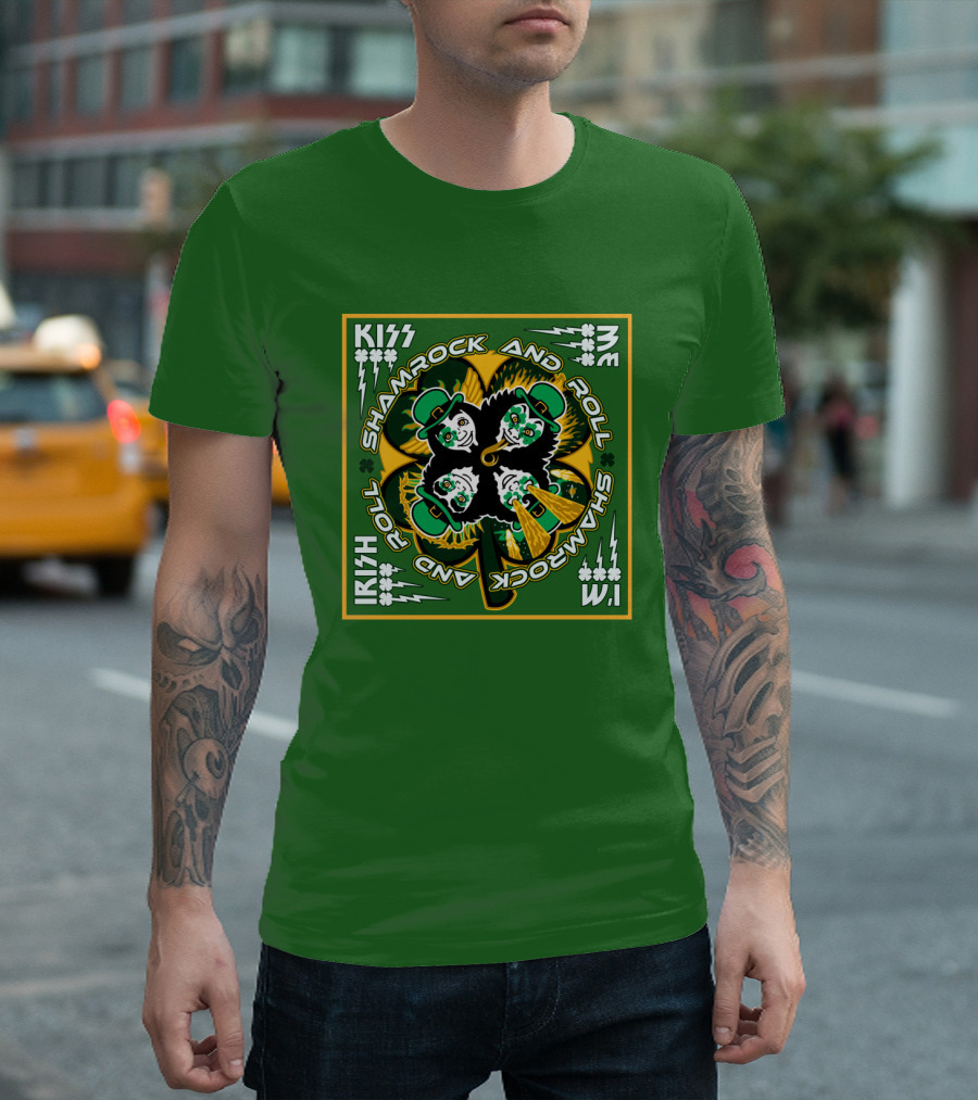 KISS Shamrock and Roll Irish T-Shirt
