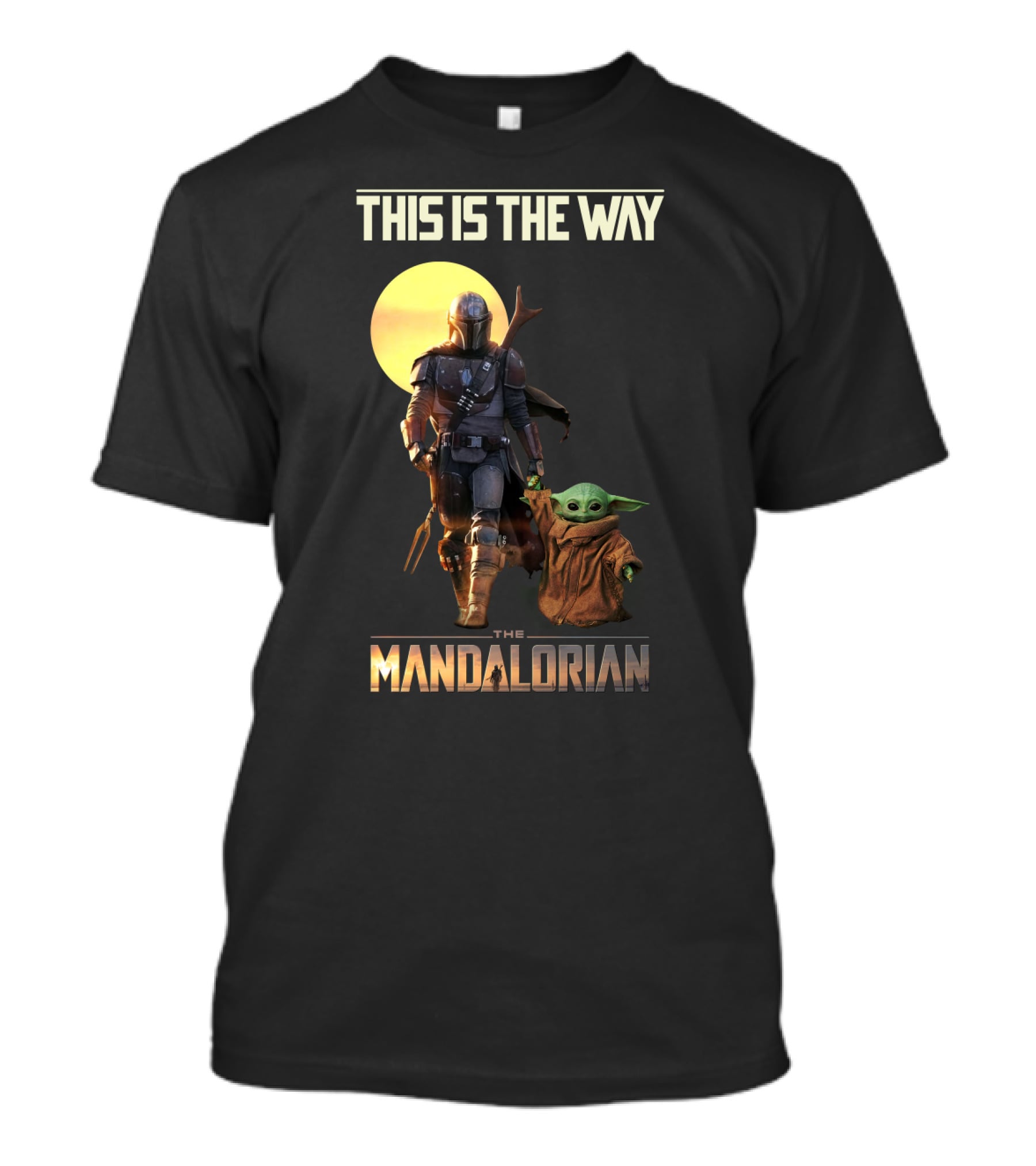 This Is The Way The Mandalorian Warrior And Baby Yoda T-Shirt