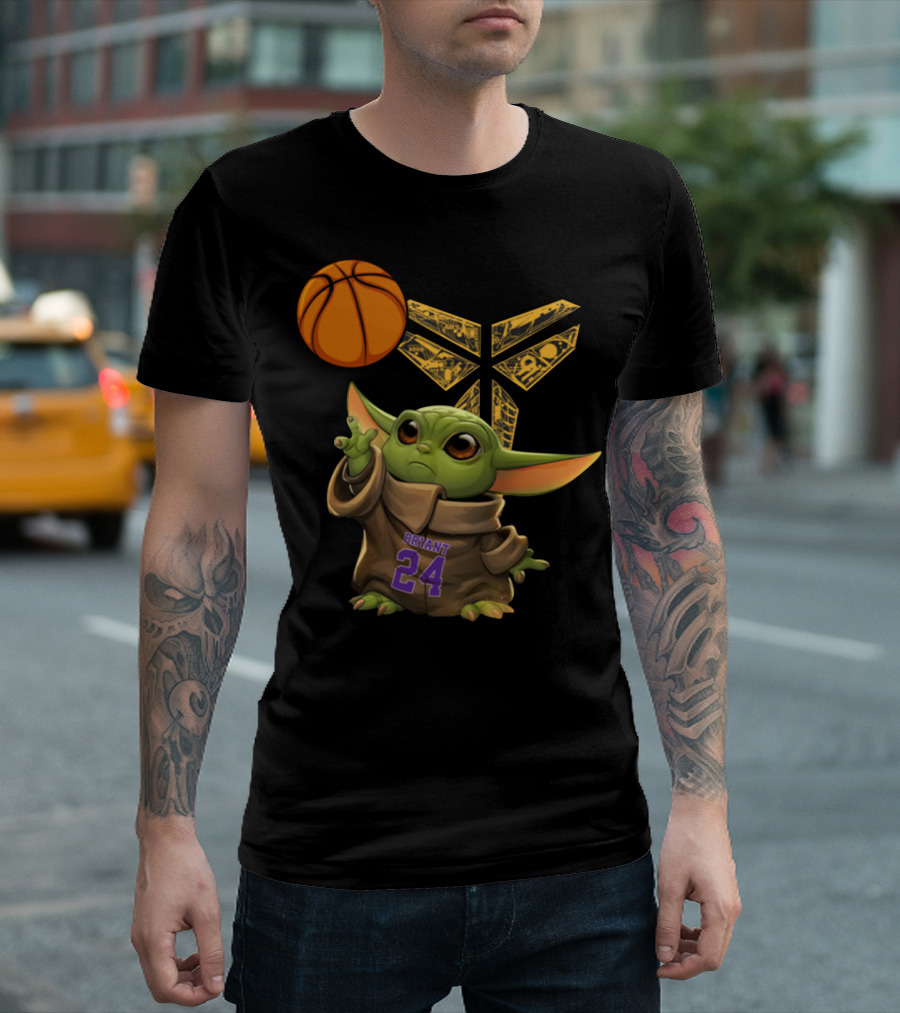 Bryant 24 Basketball Yoda T-Shirt