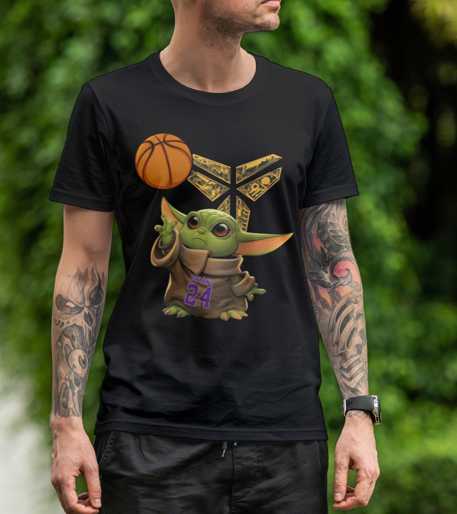 Bryant 24 Basketball Yoda T-Shirt