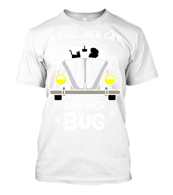Volkswagen Beetle Cat Companion Journey T-Shirt