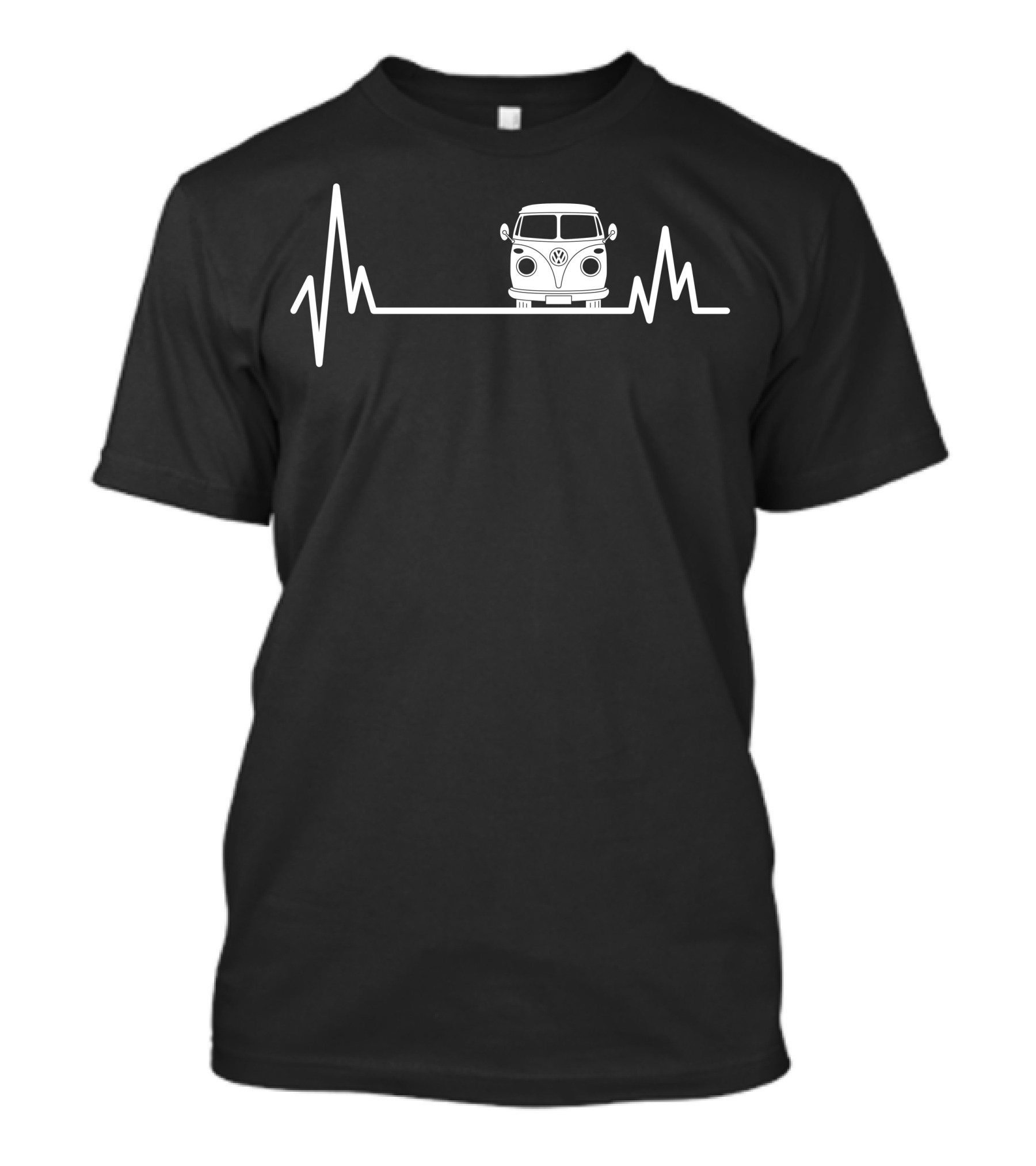 Volkswagen Van Heartbeat Line T-Shirt