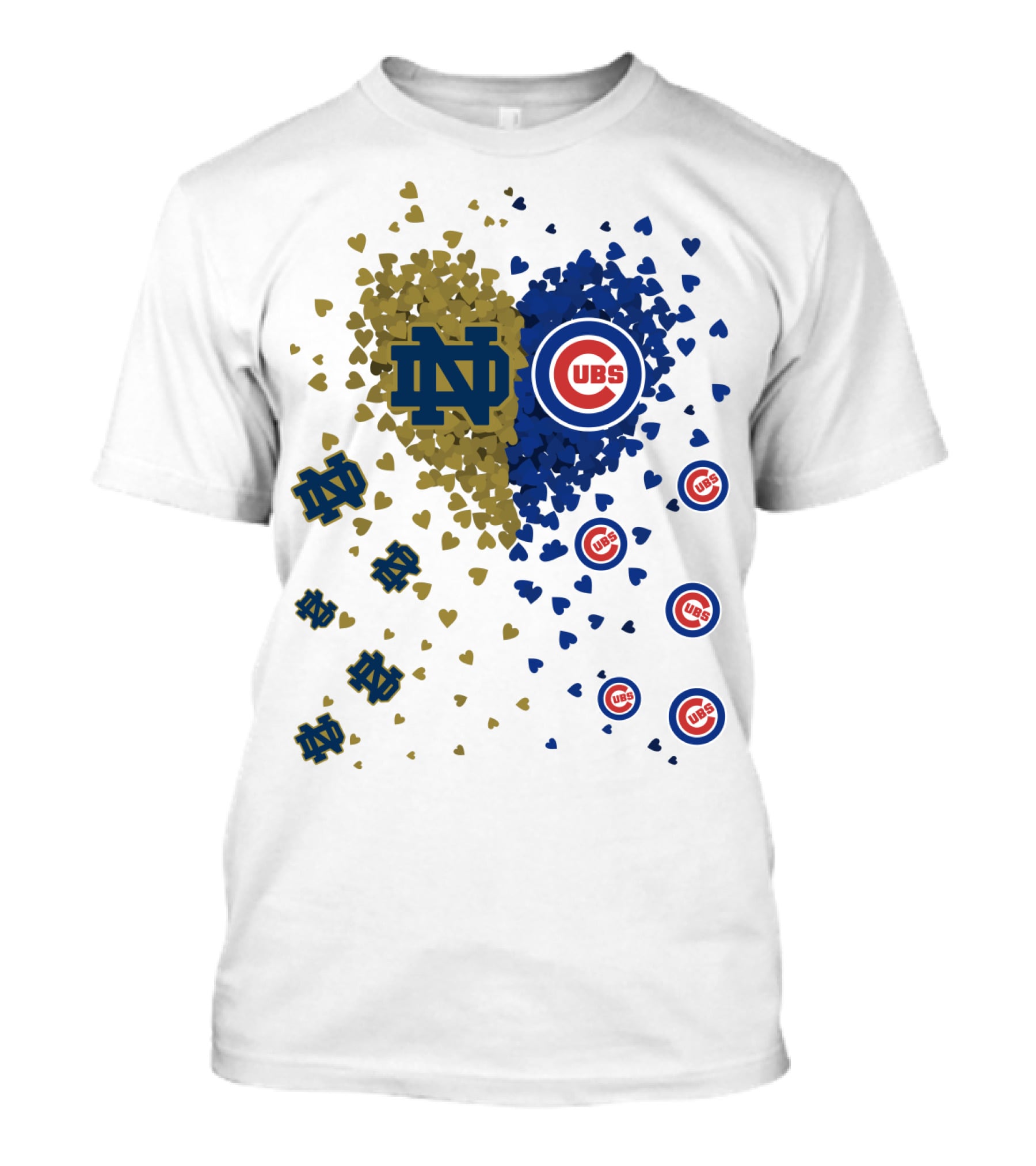 Notre Dame Fighting Irish Cubs Heart Fusion T-Shirt