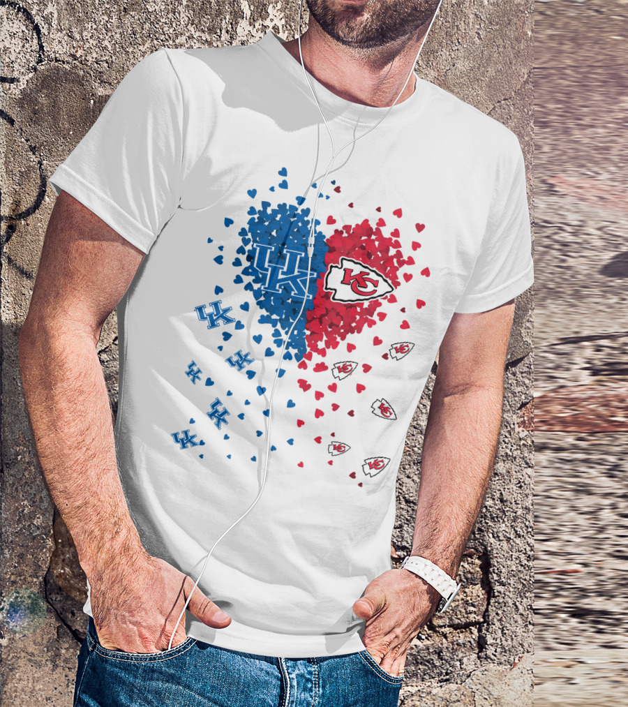 UK Heart Chiefs Wildcats Kansas City Chiefs T-Shirt