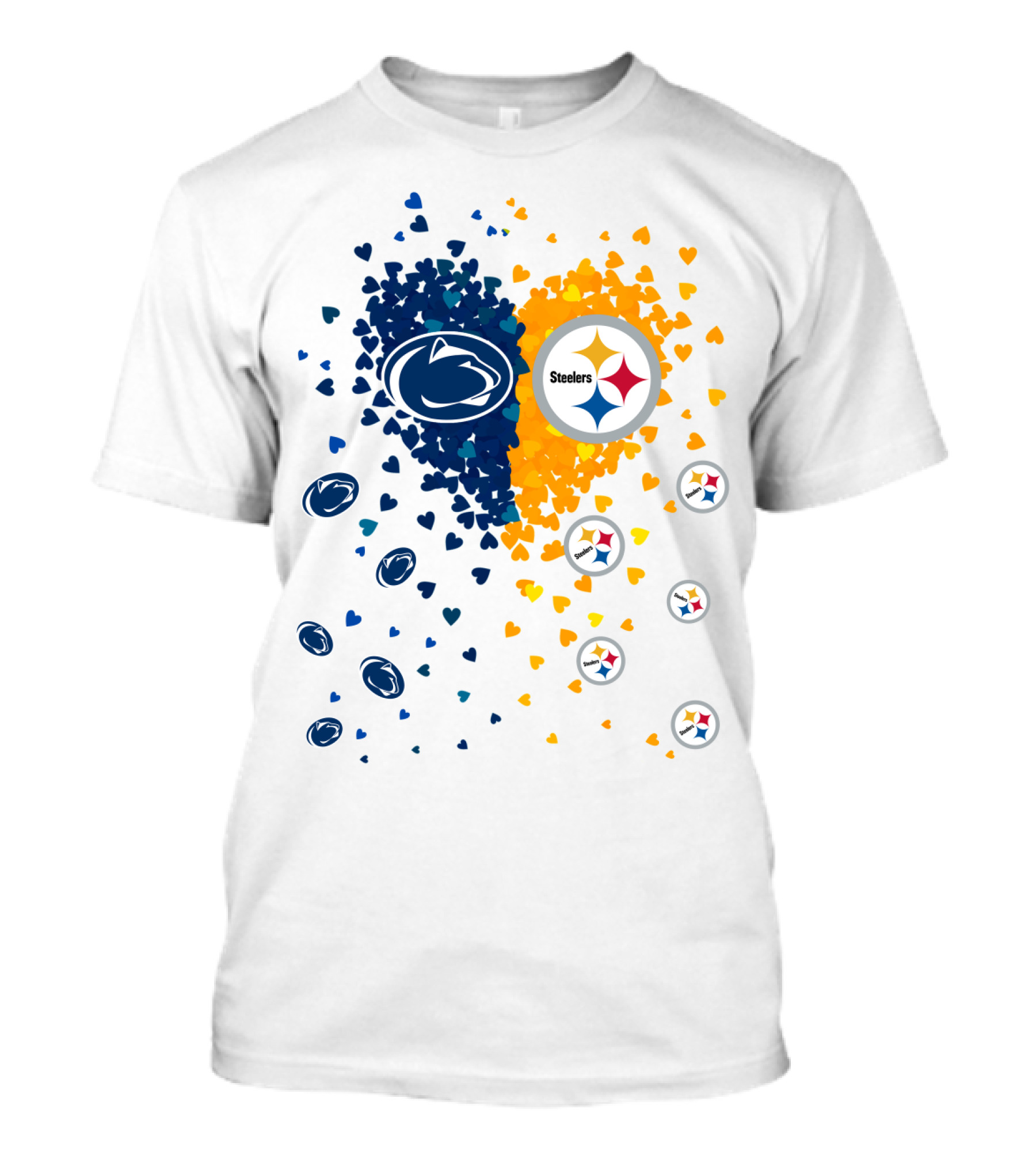Steelers Hearts Nittany Lions Love T-Shirt
