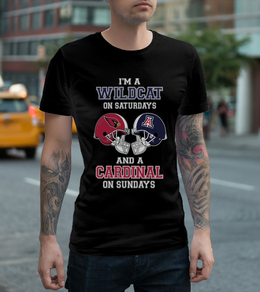 I'm a Wildcat on Saturdays and a Cardinal on Sundays T-Shirt