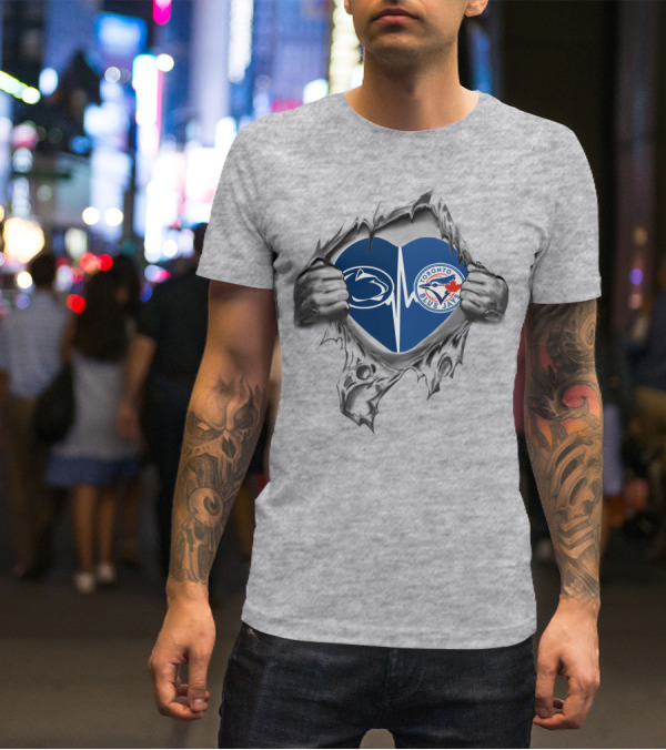Toronto Blue Jays Penn State Heartbeat Burst T-Shirt