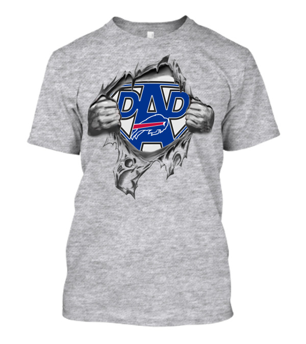 Super Dad Buffalo Bills Logo Burst T-Shirt