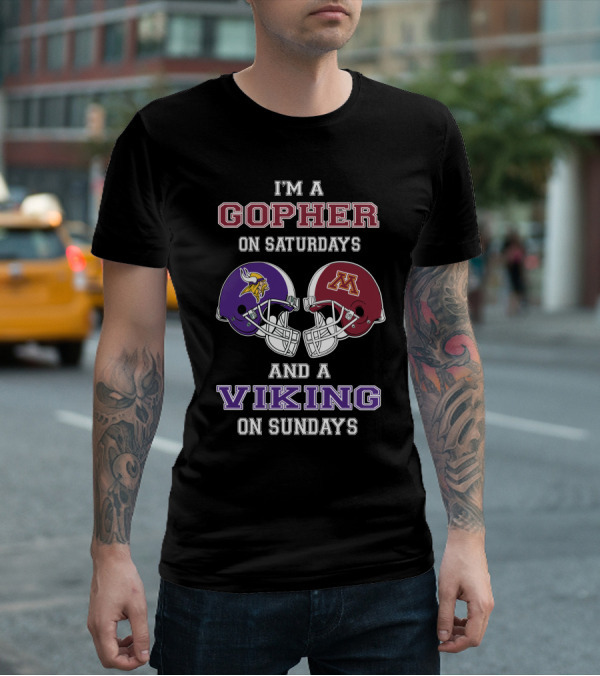 I'm A Gopher On Saturdays And A Viking On Sundays T-Shirt