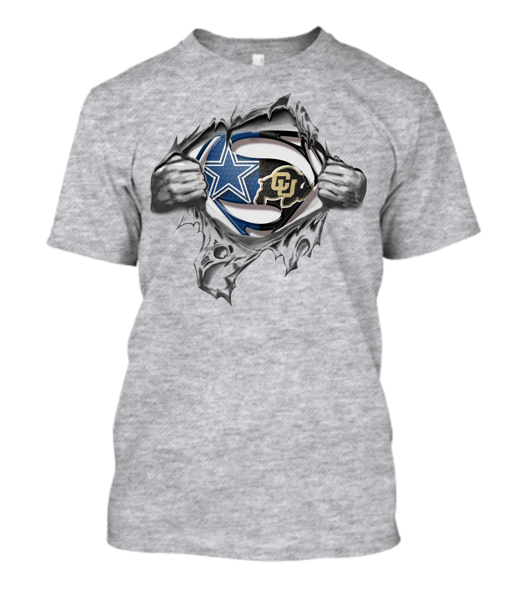 Cowboys Colorado Buffaloes Superman Rip T-Shirt