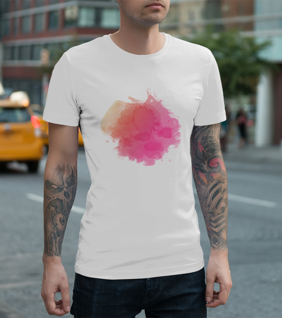 Pink Blush Color Splash T-Shirt